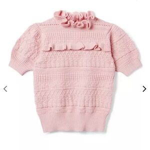 Janie and Jack Girls' The Heights Sweater Top NWT Size 16 Blush Pink